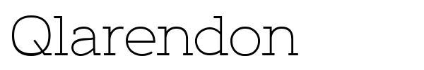 Qlarendon font preview